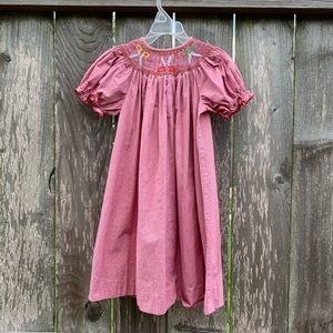 Silly Goose NEW dress size 4T red gingham scissors